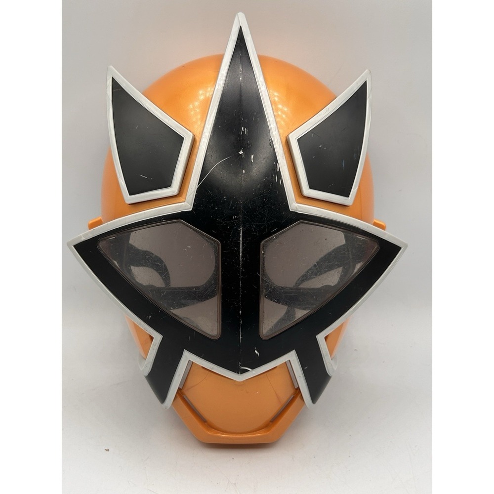 Power Rangers Super Samurai White Gold Mask Role Play Costume 2011 Bandai